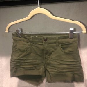 Green  shorts